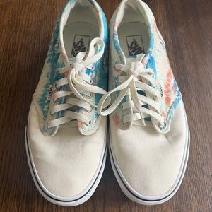 Vans Atwood Lace-Up Tie Dye Psychedelic Classic Skate Shoes Men's Size 10